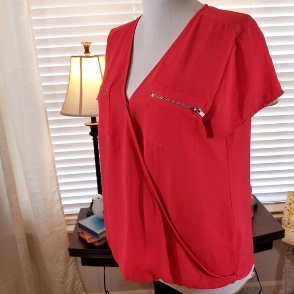 Maurice's sz sm top reddish orange - Picture 1 of 7